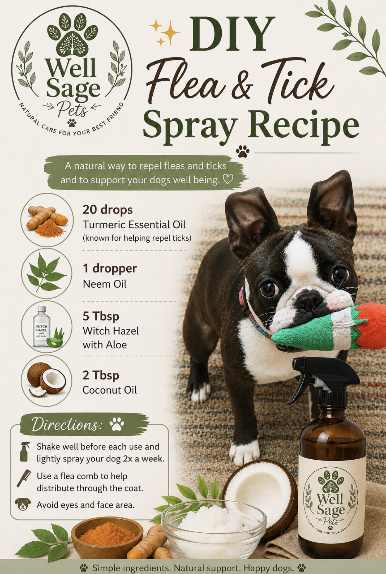 Natural Flea & Tick Recipe for Dogs: A Gentle DIY Option